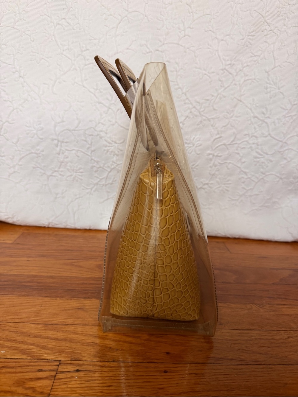 Staud Shirley Bag in Tan Croc - Picture 5 of 16